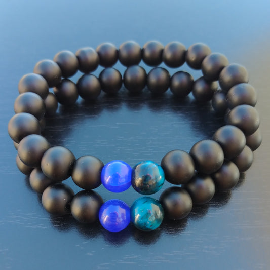 Blue Tiger Bracelet Set